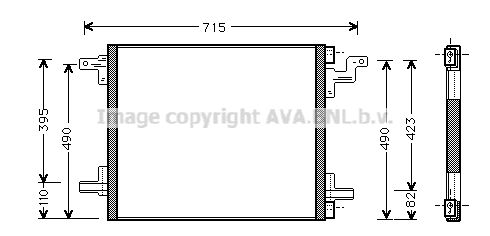 AVA QUALITY COOLING Kondensators, Gaisa kond. sistēma MS5270